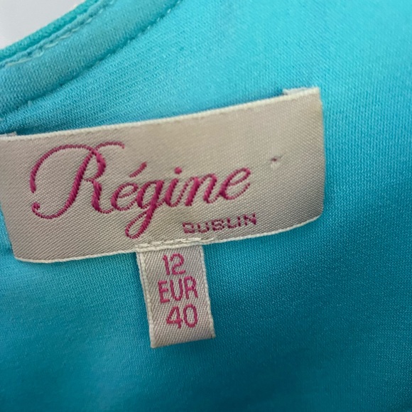 Regine turquoise dress size 12 - Picture 4 of 4